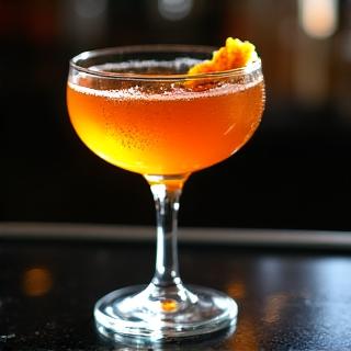 Cocktail d'autore servito al bancone